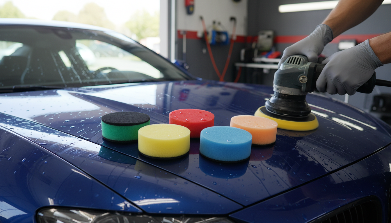 1-Inch Mini Foam Polishing Pads: 5-Piece Detailing Set