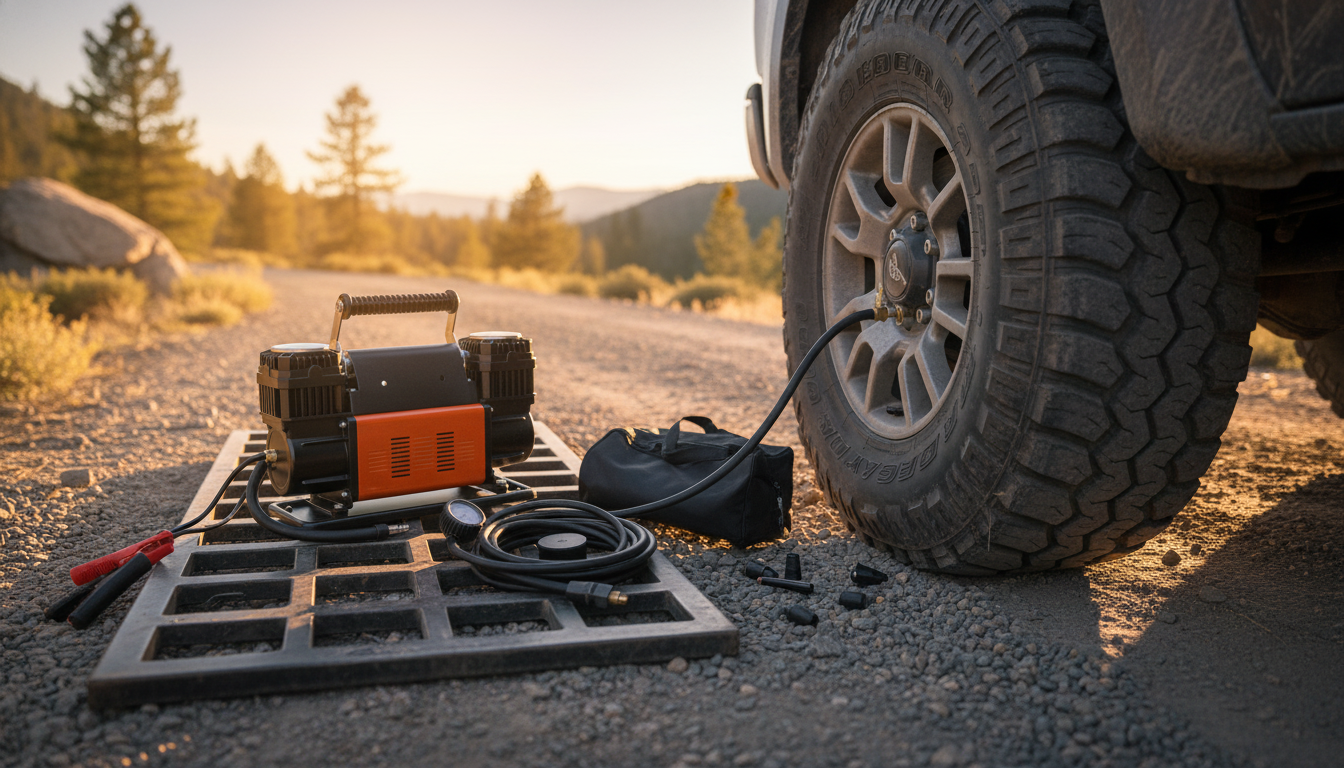 10.6 CFM 12V Dual-Cylinder Compressor: Fast Tire Air-Up