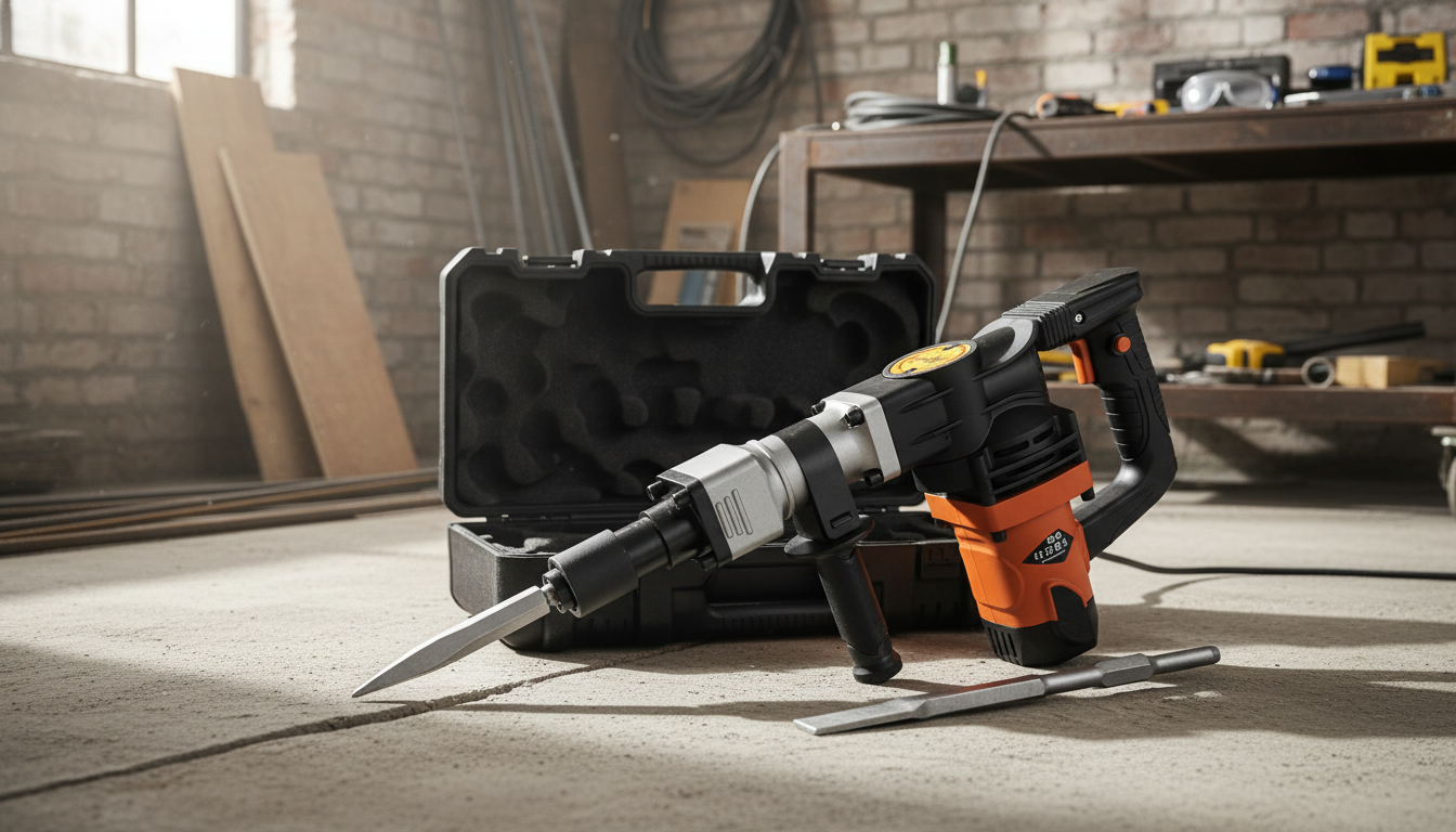 1400W Electric Demolition Jack Hammer + 2 Chisels Guide