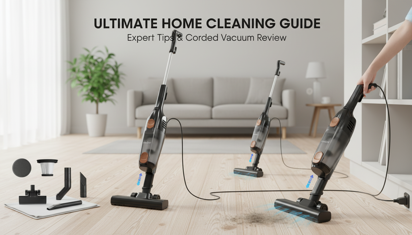 15Kpa Corded 2-in-1 Stick Vacuum for Pet Hair & Rugs