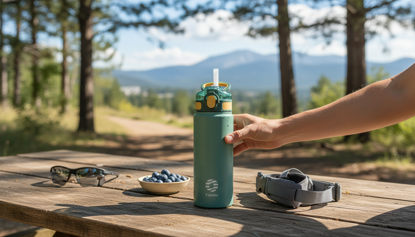 20oz Straw Sports Thermos: Insulated Stainless Steel