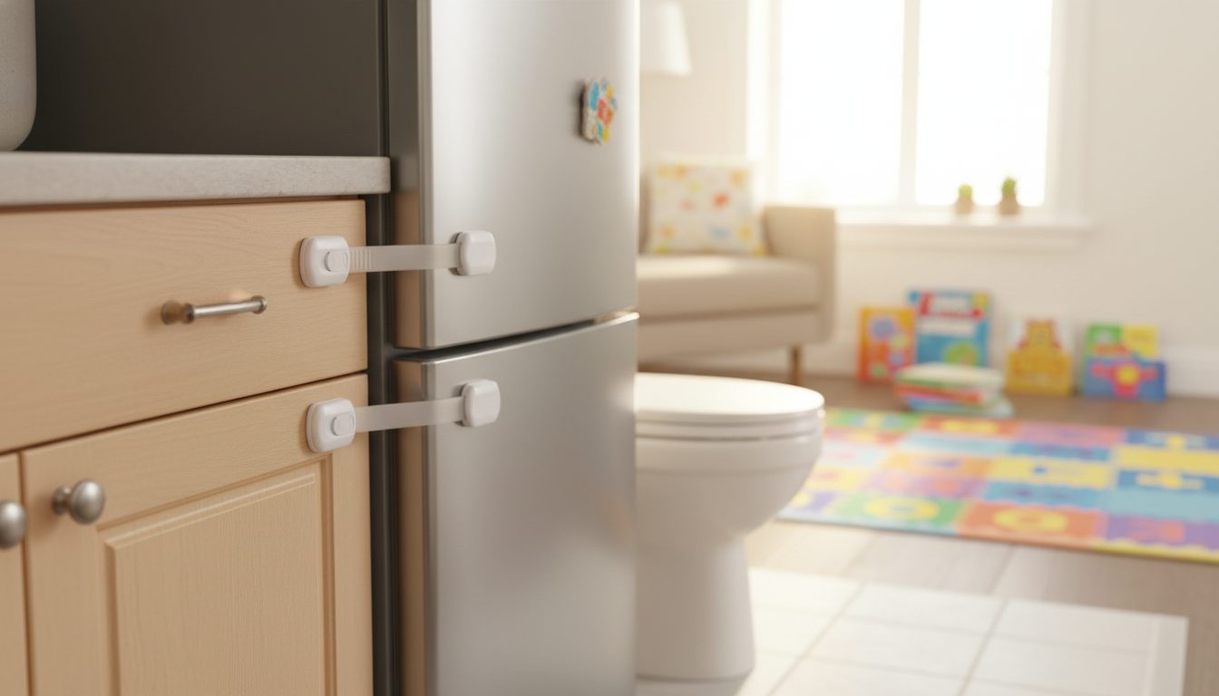 3-Pack Child Safety Cabinet Locks: Quick Home Childproofing