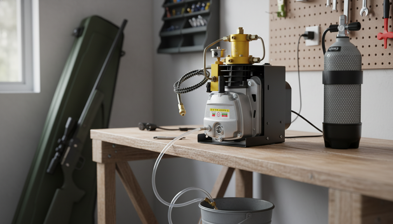 4500 PSI Portable Air Compressor: Auto-Stop, Water-Cooled