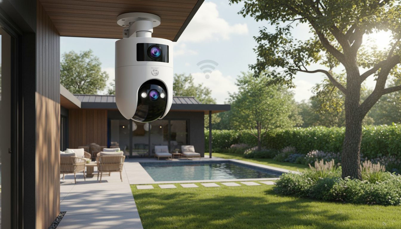 4K Dual-Lens PTZ Camera: AI Tracking + Dual-Band Wi‑Fi
