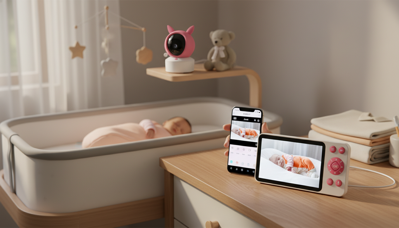 5-Inch Wireless Baby Monitor: Night Vision & Smart Alerts