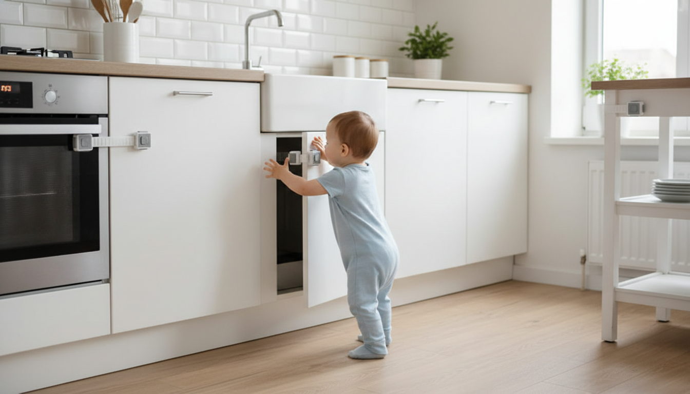 Adjustable Safety Locks for Cabinets, Drawers & Appliances