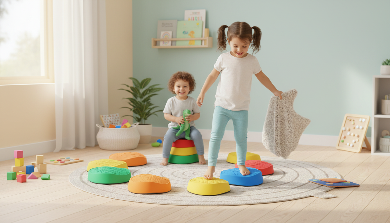 Balance Stepping Stones for Kids: 5 Fun Sensory Games
