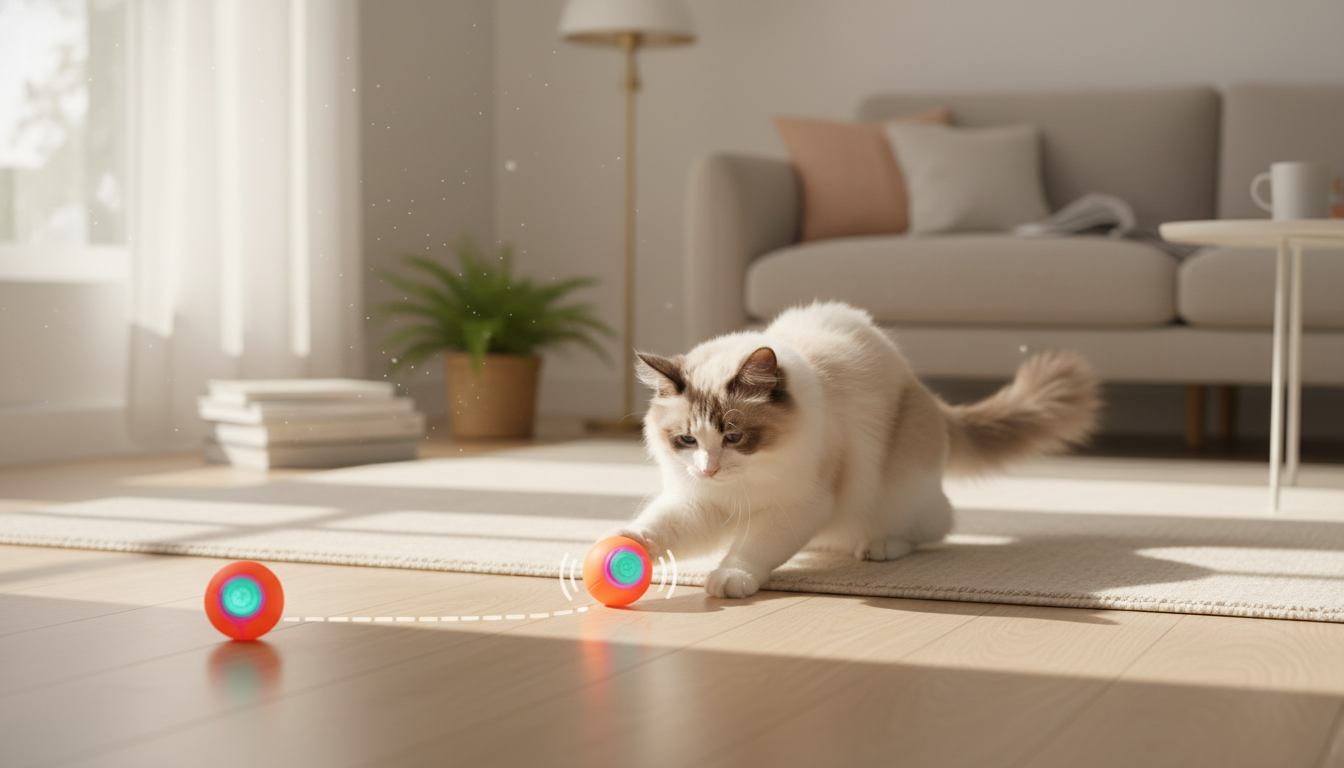 Bouncing Cat Toy for Indoor Hunting Play