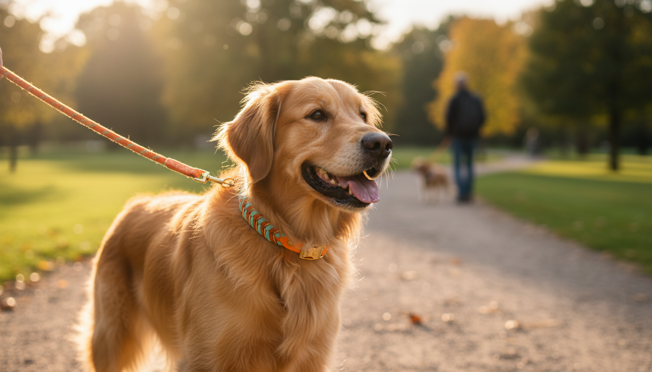 Bright Reflective Dog Collar: Handmade Look, Safer Walks