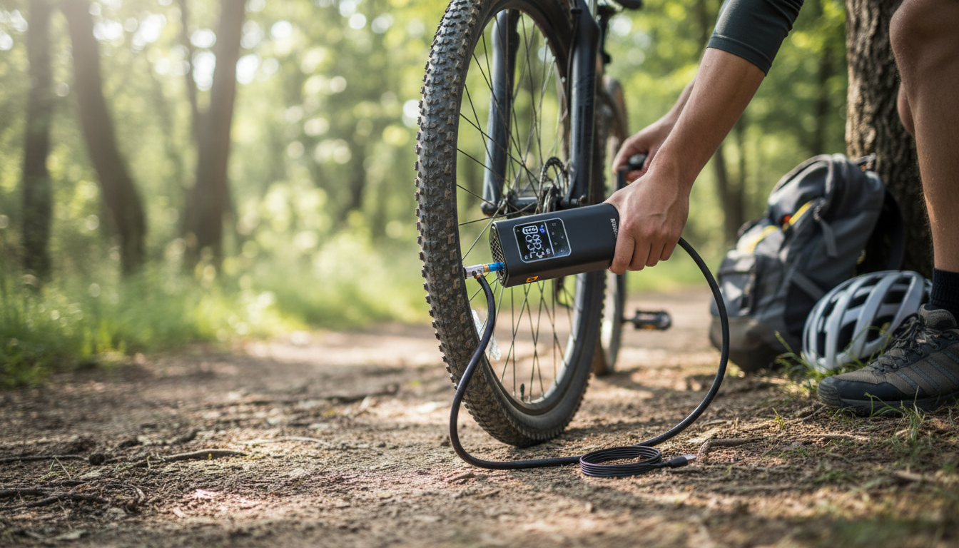 Cordless Tire Inflator: Digital PSI + Auto-Stop Anywhere