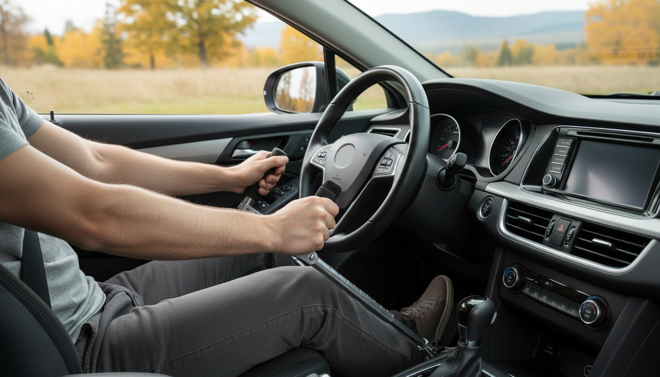 Effortless Hand Control Device for Safer Manual Driving