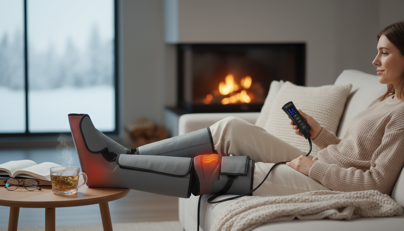 Foot & Leg Compression Massager: Shiatsu + Heat Guide