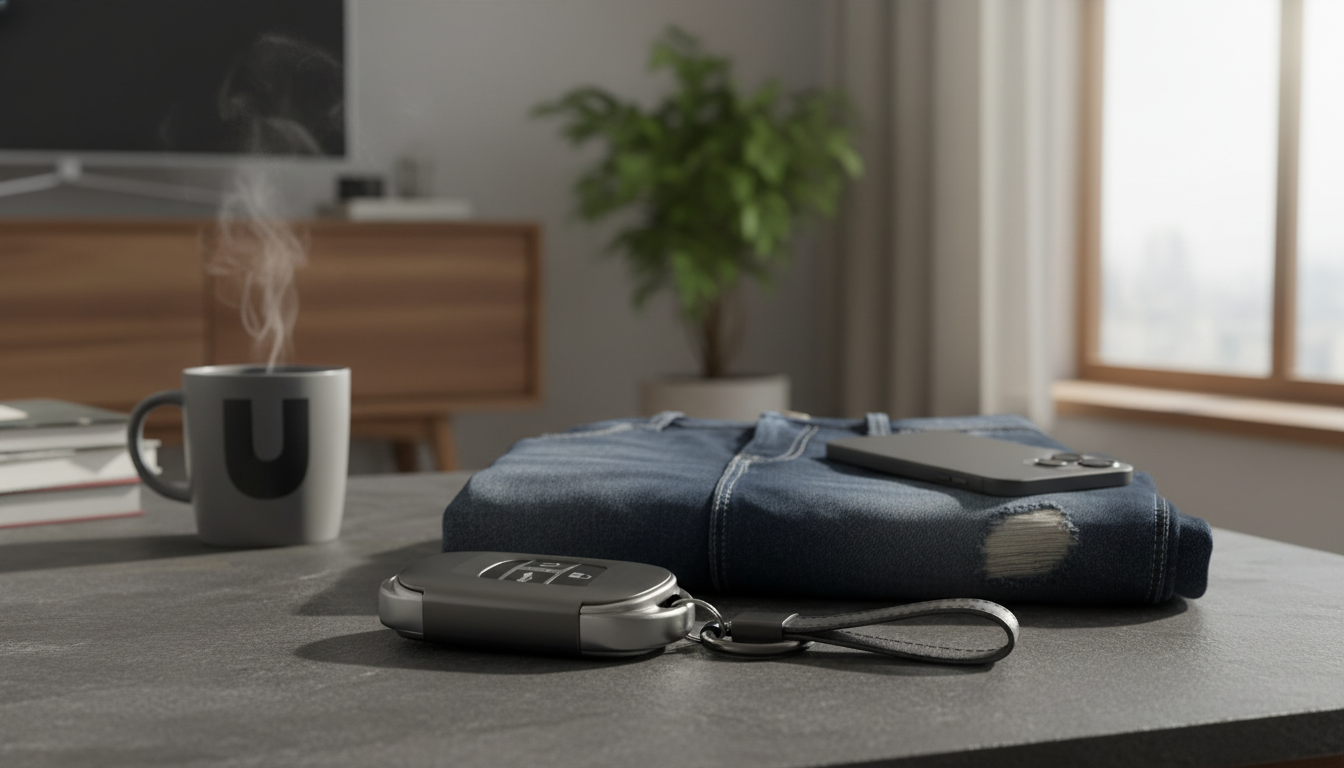 Grey TPU Key Fob Cover for 3–5 Buttons: Slim Protection