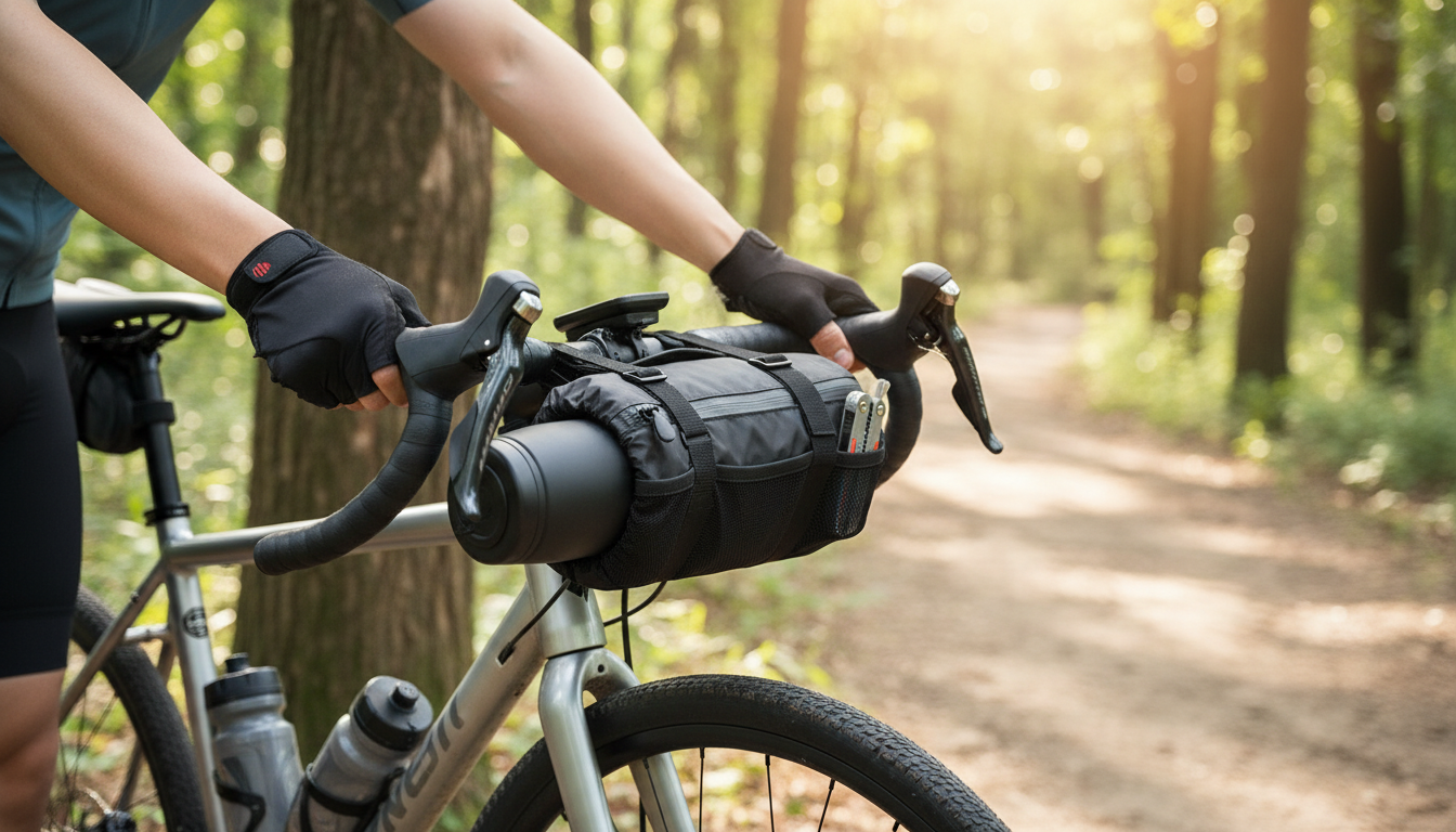 Handlebar Bottle Bag: Hydration + Tool Storage Up Front