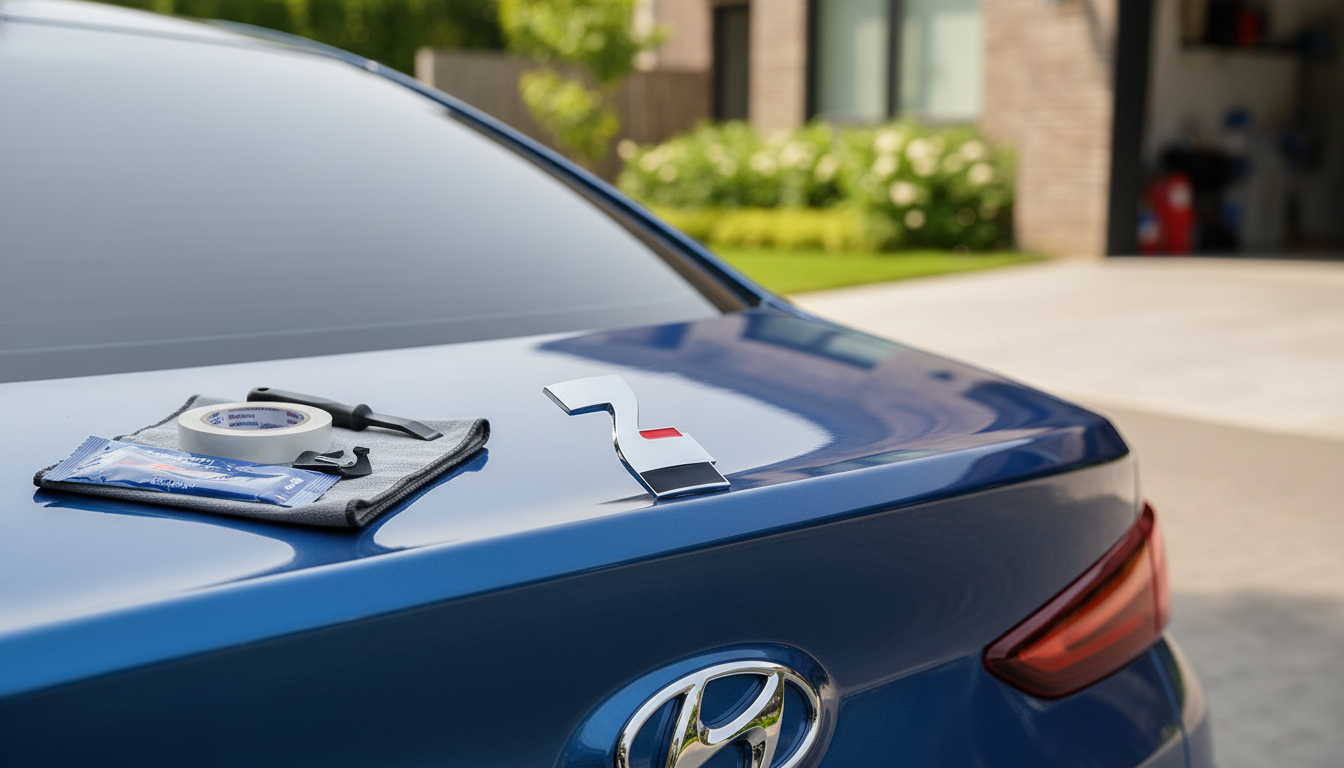Hyundai N Line 3D Trunk Emblem: Fit, Finish & Install