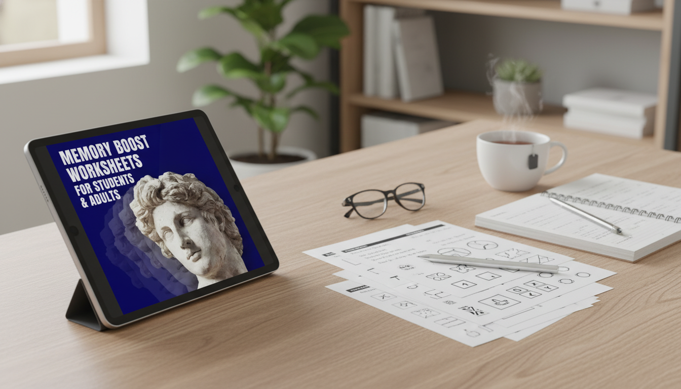 Memory Boost Worksheets: Printable & Digital Recall Drills