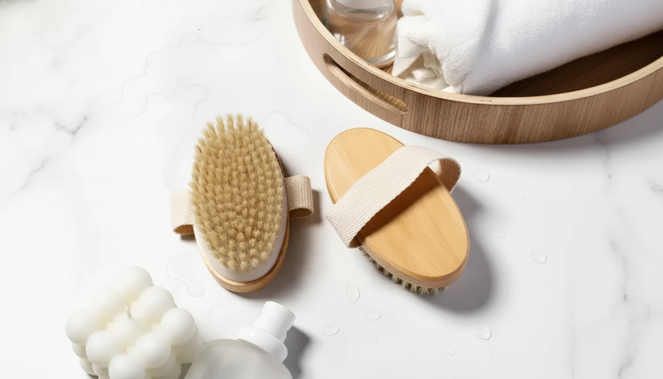 Natural Bristle Body Spa Brush: Gentle Exfoliation
