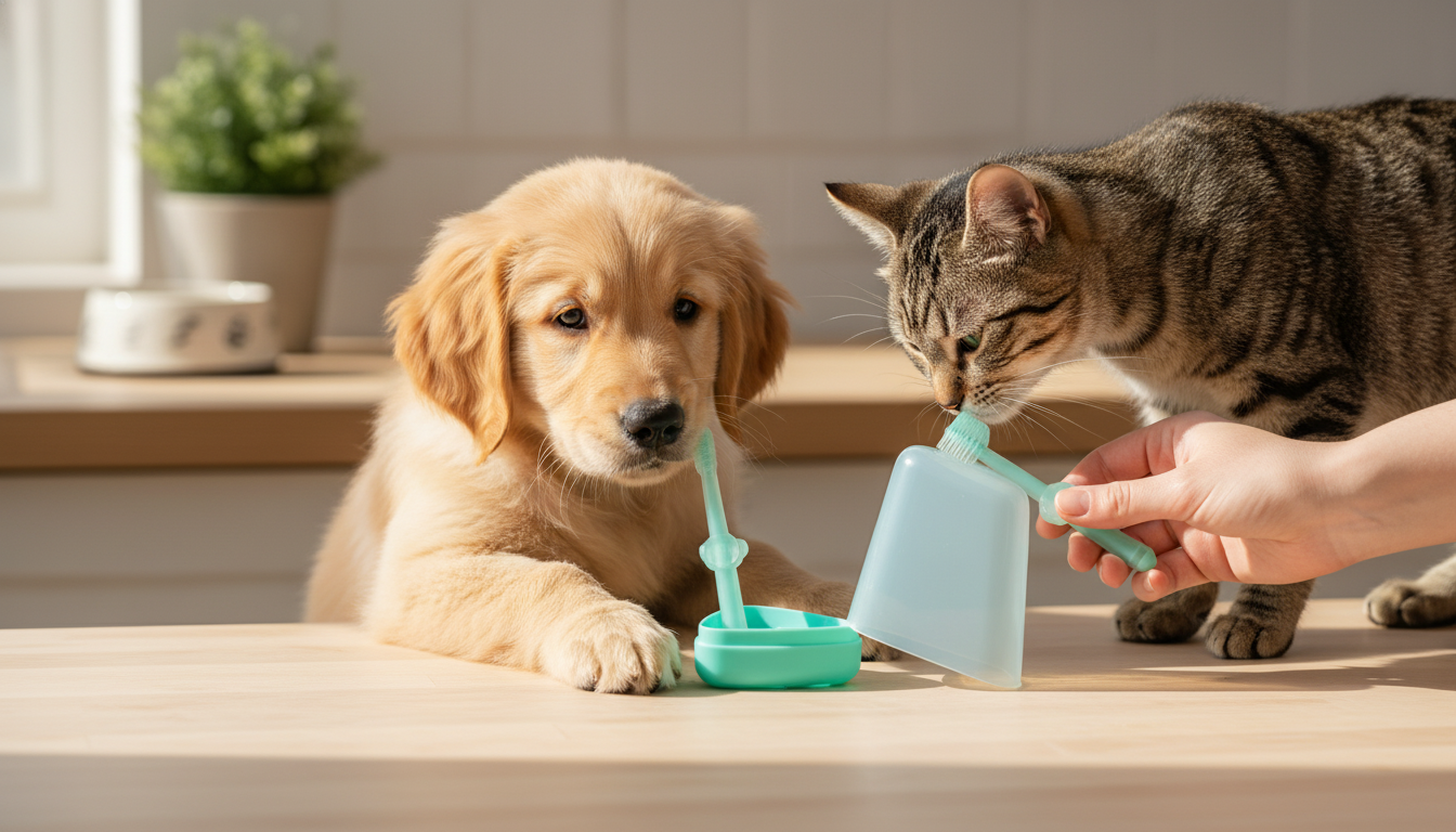 Pet Finger Toothbrush Set: Easy Brushing for Dogs & Cats