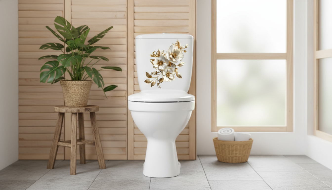 Plant Toilet Wall Sticker: A 5-Minute Bathroom Refresh