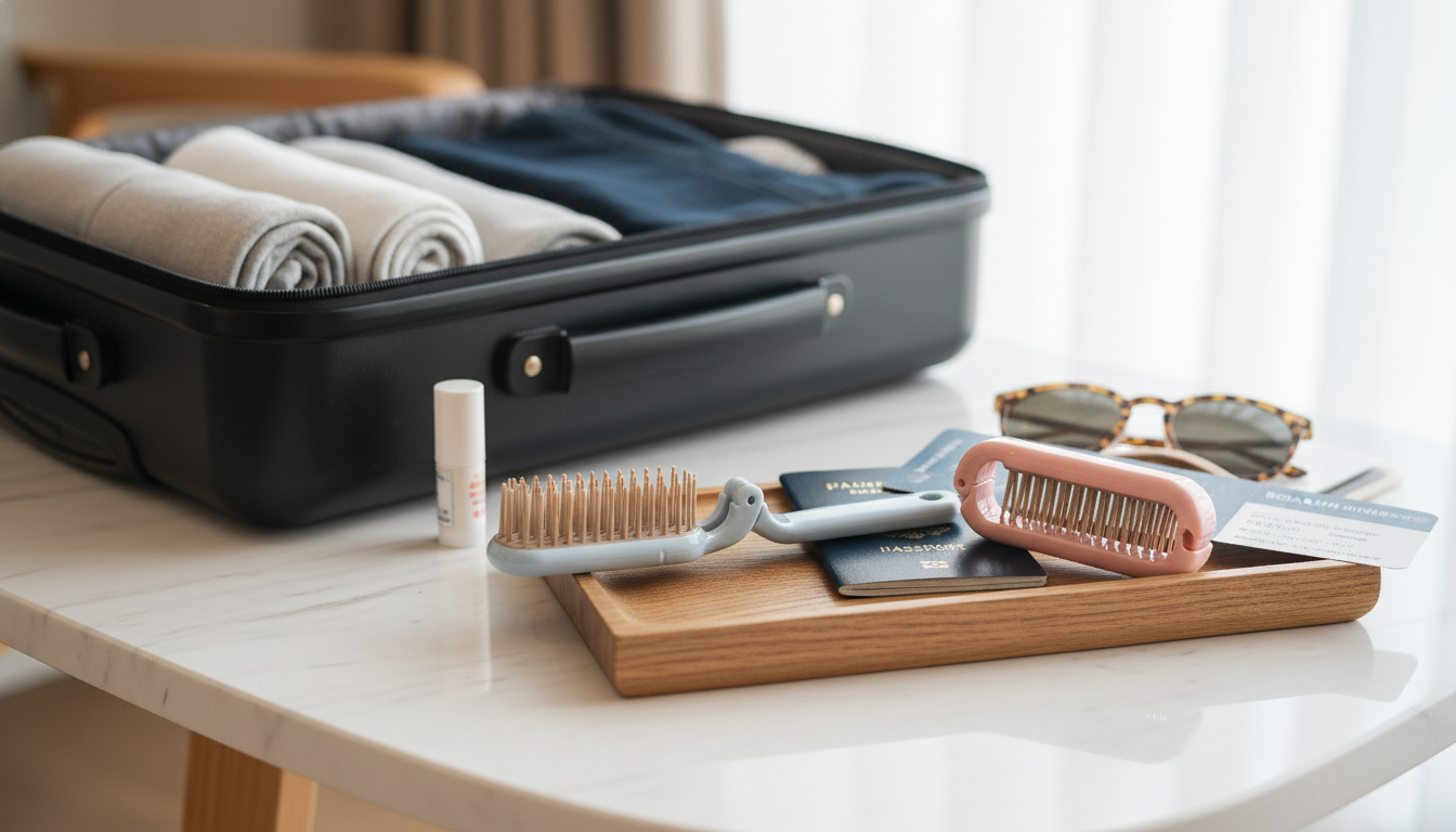 Pocket Foldable Travel Hair Comb for Quick On‑the‑Go Fixes
