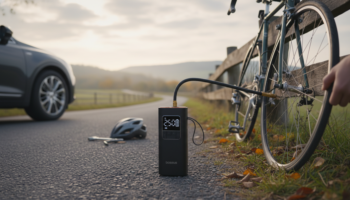 Portable Wireless Tire Inflator: Quick PSI for Car & Bike