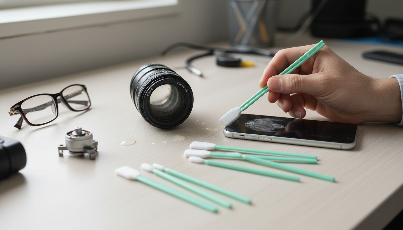 Precision Microfiber Swab Kit for Optics & Electronics