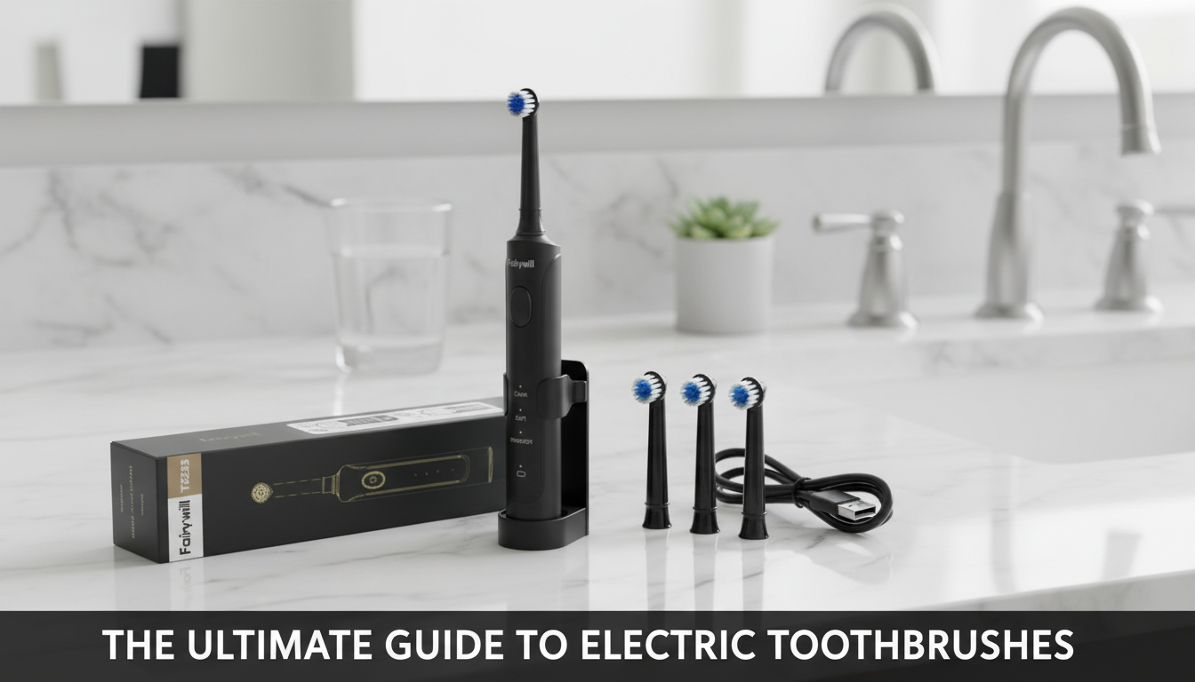 Sonic Rechargeable Toothbrush: 3 Modes + 4 Heads