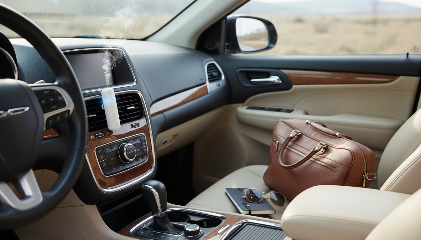 Waterless Electric Vent-Clip Car Diffuser: Luxury Scent