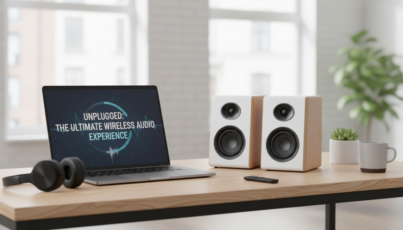 White Wood 100W Bluetooth Bookshelf Speakers: ARC/USB/RCA