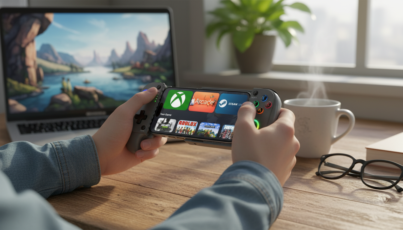 Wireless USB-C Mobile Controller: Hall Sticks + RGB